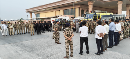 अयोध्या एयरपोर्ट पर आतंकी खतरे से निपटने के लिए मॉक ड्रिल 